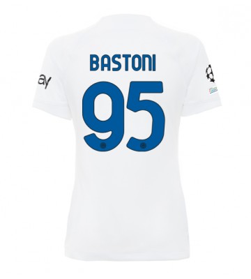 Inter Milan Alessandro Bastoni #95 Bortatröja Kvinnor 2023-24 Kortärmad
